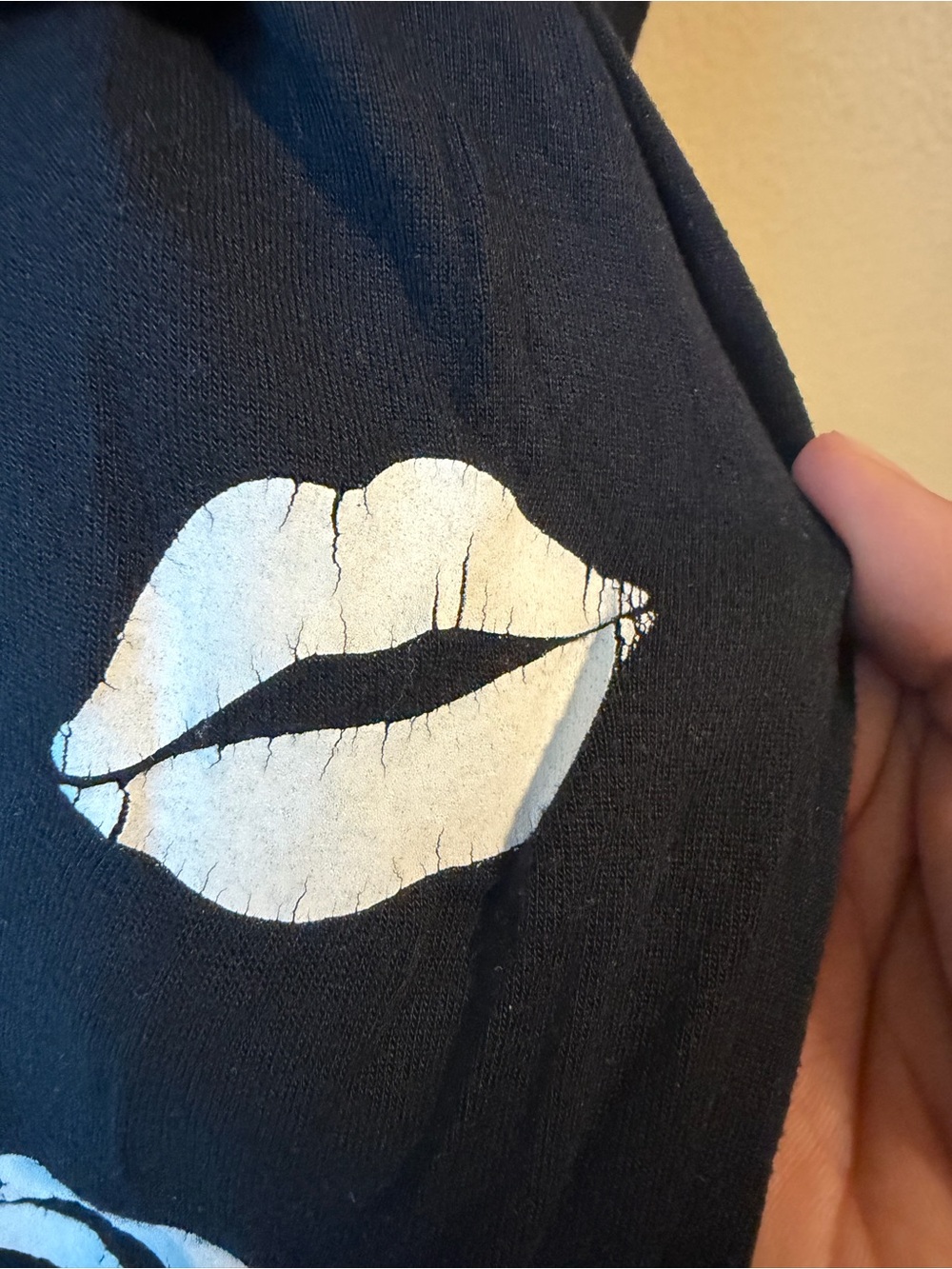 Lauren Moshi Black Lip-Print Track Set - Picture 4 of 5